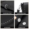 imageBOSTANTEN Crossbody Bags for Women Vegan Leather Purses Quilted Shoulder Handbags with Adjustable Shoulder StrapC4black