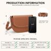 imageBOSTANTEN Crossbody Bags for Women Vegan Leather Purses Quilted Shoulder Handbags with Adjustable Shoulder StrapC6brown