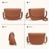 imageBOSTANTEN Crossbody Bags for Women Vegan Leather Purses Quilted Shoulder Handbags with Adjustable Shoulder StrapC6brown