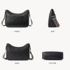 imageBOSTANTEN Crossbody Bags for Women Vegan Leather Purses Quilted Shoulder Handbags with Adjustable Shoulder StrapZ02black