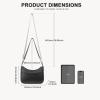 imageBOSTANTEN Crossbody Bags for Women Vegan Leather Purses Quilted Shoulder Handbags with Adjustable Shoulder StrapZ02black