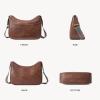 imageBOSTANTEN Crossbody Bags for Women Vegan Leather Purses Quilted Shoulder Handbags with Adjustable Shoulder StrapZ02brown