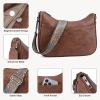 imageBOSTANTEN Crossbody Bags for Women Vegan Leather Purses Quilted Shoulder Handbags with Adjustable Shoulder StrapZ02brown