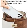 imageBOSTANTEN Crossbody Bucket Shoulder Bags for Women Vegan Leather Purse Cross Body Handbag Multiple PocketsBeige With Brown