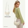 imageBOSTANTEN Crossbody Purse Small Crescent Shoulder Bags for Women Trendy Hobo Clutch Handbag Removable StrapBeige