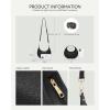 imageBOSTANTEN Crossbody Purse Small Crescent Shoulder Bags for Women Trendy Hobo Clutch Handbag Removable StrapBlack