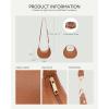 imageBOSTANTEN Crossbody Purse Small Crescent Shoulder Bags for Women Trendy Hobo Clutch Handbag Removable StrapBrown