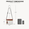 imageBOSTANTEN Crossbody Purses for Women Medium Shoulder Bag Quilted Handbags with Zipper PocketBeige With Brown
