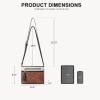 imageBOSTANTEN Crossbody Purses for Women Medium Shoulder Bag Quilted Handbags with Zipper PocketBeige With Brown With Black