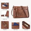imageBOSTANTEN Crossbody Purses for Women Medium Shoulder Bag Quilted Handbags with Zipper PocketBrown