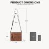 imageBOSTANTEN Crossbody Purses for Women Medium Shoulder Bag Quilted Handbags with Zipper PocketBrown