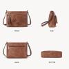 imageBOSTANTEN Crossbody Purses for Women Medium Shoulder Bag Quilted Handbags with Zipper PocketBrown