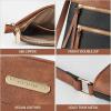 imageBOSTANTEN Crossbody Purses for Women Medium Shoulder Bag Quilted Handbags with Zipper PocketC02black With Brown