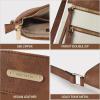 imageBOSTANTEN Crossbody Purses for Women Medium Shoulder Bag Quilted Handbags with Zipper PocketC02brown With White