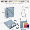 imageBOSTANTEN Crossbody Purses for Women Medium Shoulder Bag Quilted Handbags with Zipper PocketC07blue