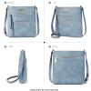 imageBOSTANTEN Crossbody Purses for Women Medium Shoulder Bag Quilted Handbags with Zipper PocketC07blue