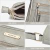 imageBOSTANTEN Crossbody Purses for Women Medium Shoulder Bag Quilted Handbags with Zipper PocketC16grey