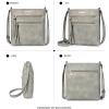 imageBOSTANTEN Crossbody Purses for Women Medium Shoulder Bag Quilted Handbags with Zipper PocketC16grey