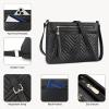 imageBOSTANTEN Crossbody Purses for Women Medium Shoulder Bag Quilted Handbags with Zipper PocketZblack