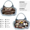 imageBOSTANTEN Genuine Leather Purses for Women Designer Handbags Crossbody Shoulder Bags Top Handle Satchel with Adjustable StrapBlue