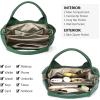 imageBOSTANTEN Genuine Leather Purses for Women Designer Handbags Crossbody Shoulder Bags Top Handle Satchel with Adjustable StrapDark Green