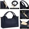 imageBOSTANTEN Genuine Leather Purses for Women Designer Handbags Crossbody Shoulder Bags Top Handle Satchel with Adjustable StrapNavy Blue