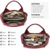 imageBOSTANTEN Genuine Leather Purses for Women Designer Handbags Crossbody Shoulder Bags Top Handle Satchel with Adjustable StrapRed