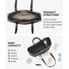 imageBOSTANTEN Handbags for Women Trendy Vegan Leather Underarm Purse Daily Shoulder Bag with Baseball CharmBlack