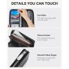 imageBOSTANTEN Leather Wallet for Women RFID Blocking Zip Around Credit Cards Holder Phone ClutchCblack Pebbled