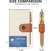 imageBOSTANTEN Leather Wallets for Women Large RFID Blocking Slim Bifold Purse Card Holder with Zipper Pocket0beigebrown