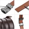 imageBOSTANTEN Mens Belt Leather Ratchet Belt For Men Dress and Casual with Adjustable Buckle Trim to Fit001 Coffee