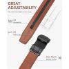 imageBOSTANTEN Mens Belt Leather Ratchet Belt For Men Dress and Casual with Adjustable Buckle Trim to Fit003black With Coffee