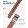 imageBOSTANTEN Mens Belt Leather Ratchet Belt For Men Dress and Casual with Adjustable Buckle Trim to Fit011 All Brown