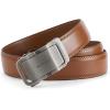 imageBOSTANTEN Mens Belt Leather Ratchet Belt For Men Dress and Casual with Adjustable Buckle Trim to Fit023  Bostantendark Brown