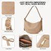 imageBOSTANTEN Purses for Women Small Crossbody Bags Crescent Shoulder Bag Hobo Handbag with Adjustable StrapApricot