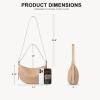 imageBOSTANTEN Purses for Women Small Crossbody Bags Crescent Shoulder Bag Hobo Handbag with Adjustable StrapApricot