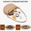 imageBOSTANTEN Purses for Women Small Crossbody Bags Crescent Shoulder Bag Hobo Handbag with Adjustable StrapApricot