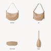 imageBOSTANTEN Purses for Women Small Crossbody Bags Crescent Shoulder Bag Hobo Handbag with Adjustable StrapApricot