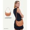 imageBOSTANTEN Purses for Women Small Crossbody Bags Crescent Shoulder Bag Hobo Handbag with Adjustable StrapLarge Brown
