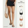 imageBOSTANTEN Purses for Women Small Crossbody Bags Crescent Shoulder Bag Hobo Handbag with Adjustable StrapSmall Apricot