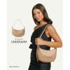 imageBOSTANTEN Purses for Women Small Crossbody Bags Crescent Shoulder Bag Hobo Handbag with Adjustable StrapSmall Apricot