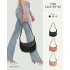 imageBOSTANTEN Purses for Women Small Crossbody Bags Crescent Shoulder Bag Hobo Handbag with Adjustable StrapSmall Black