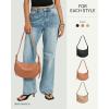 imageBOSTANTEN Purses for Women Small Crossbody Bags Crescent Shoulder Bag Hobo Handbag with Adjustable StrapSmall Brown