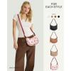 imageBOSTANTEN Purses for Women Small Crossbody Bags Crescent Shoulder Bag Hobo Handbag with Adjustable StrapSmall Cherry Pink