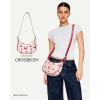 imageBOSTANTEN Purses for Women Small Crossbody Bags Crescent Shoulder Bag Hobo Handbag with Adjustable StrapSmall Cherry Pink