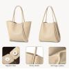 imageBOSTANTEN Purses for Women Trendy Travel Shoulder Bag Ladies Designer Tote Handbag 2025 114quot x 3quot x 122quotApricot