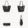 imageBOSTANTEN Purses for Women Trendy Travel Shoulder Bag Ladies Designer Tote Handbag 2025 114quot x 3quot x 122quotBlack