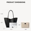 imageBOSTANTEN Purses for Women Trendy Travel Shoulder Bag Ladies Designer Tote Handbag 2025 114quot x 3quot x 122quotBlack