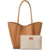 imageBOSTANTEN Purses for Women Trendy Travel Shoulder Bag Ladies Designer Tote Handbag 2025 114quot x 3quot x 122quotBrown