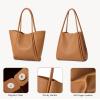 imageBOSTANTEN Purses for Women Trendy Travel Shoulder Bag Ladies Designer Tote Handbag 2025 114quot x 3quot x 122quotBrown